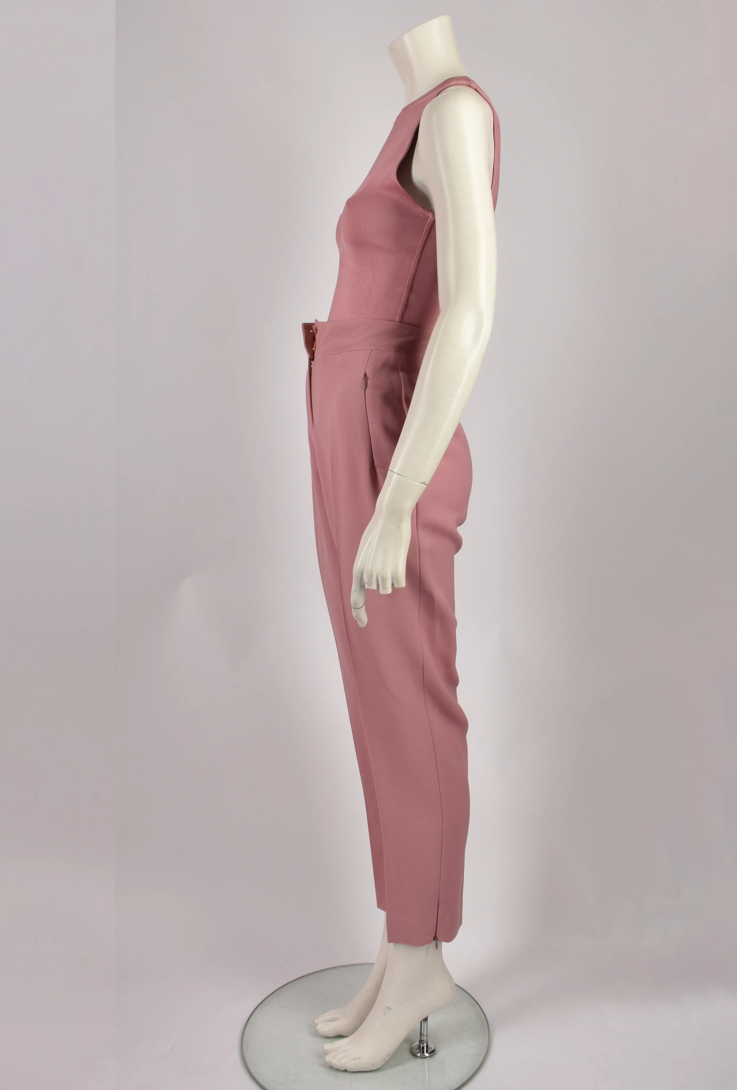 ALAIA A/W 1990 RUNWAY BLUSH PINK 5-PIECE SUIT