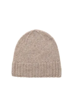 Ash Cashmere Jersey Cuff Beanie