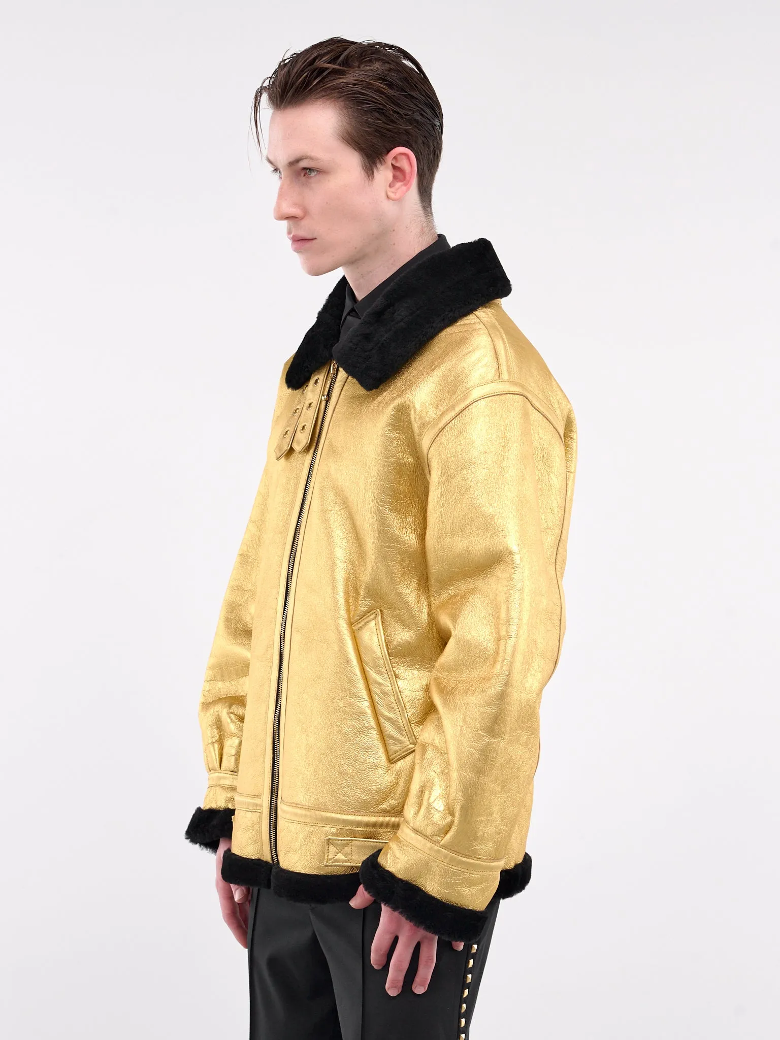 Aviator Jacket (JA39L-LE44-GOLD)