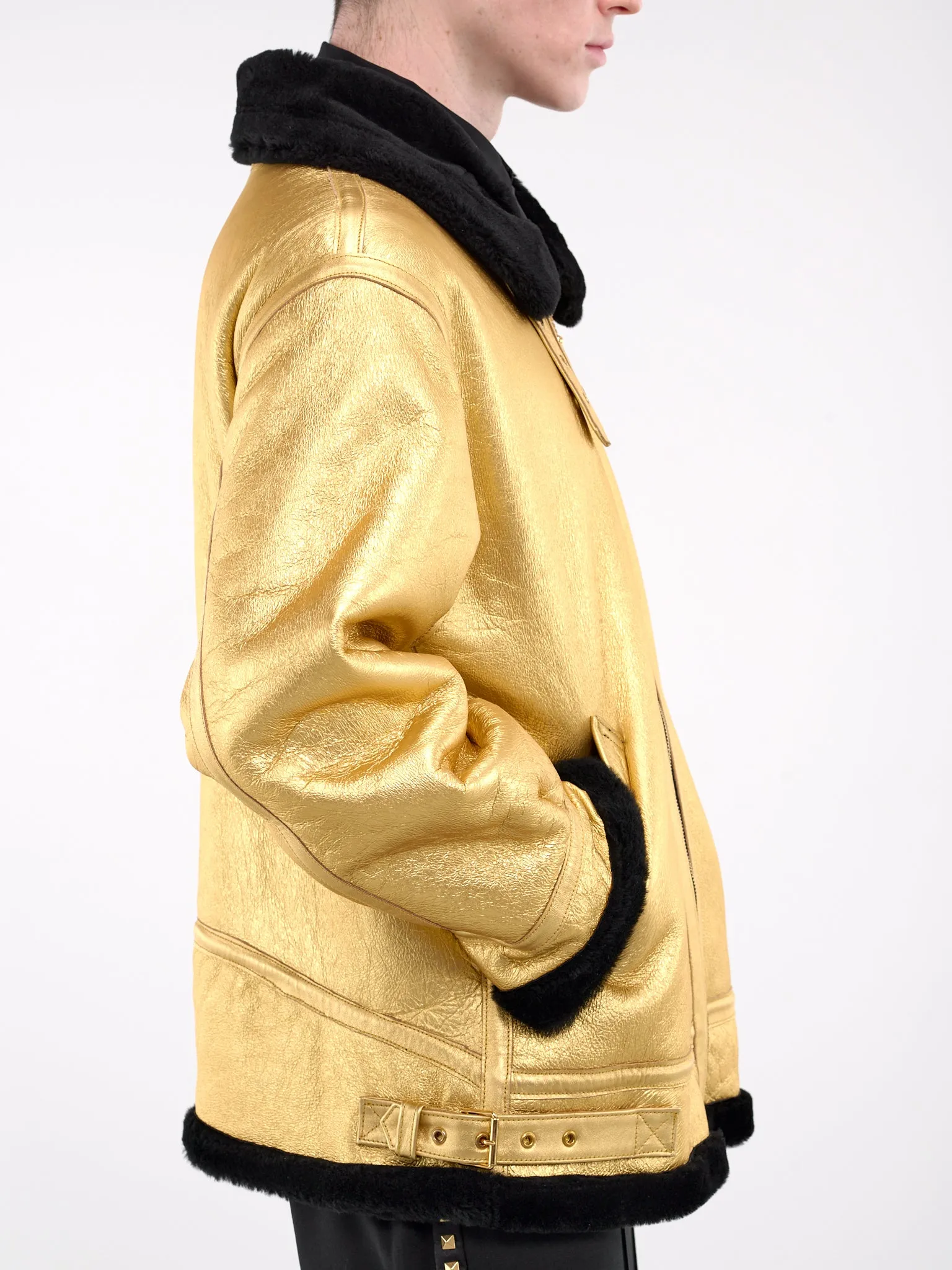 Aviator Jacket (JA39L-LE44-GOLD)