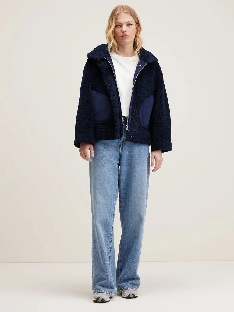 Bellerose Edwige Fleece Jacket in Naval