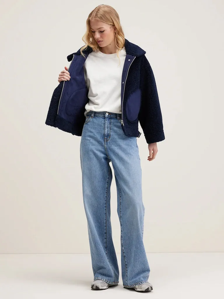 Bellerose Edwige Fleece Jacket in Naval