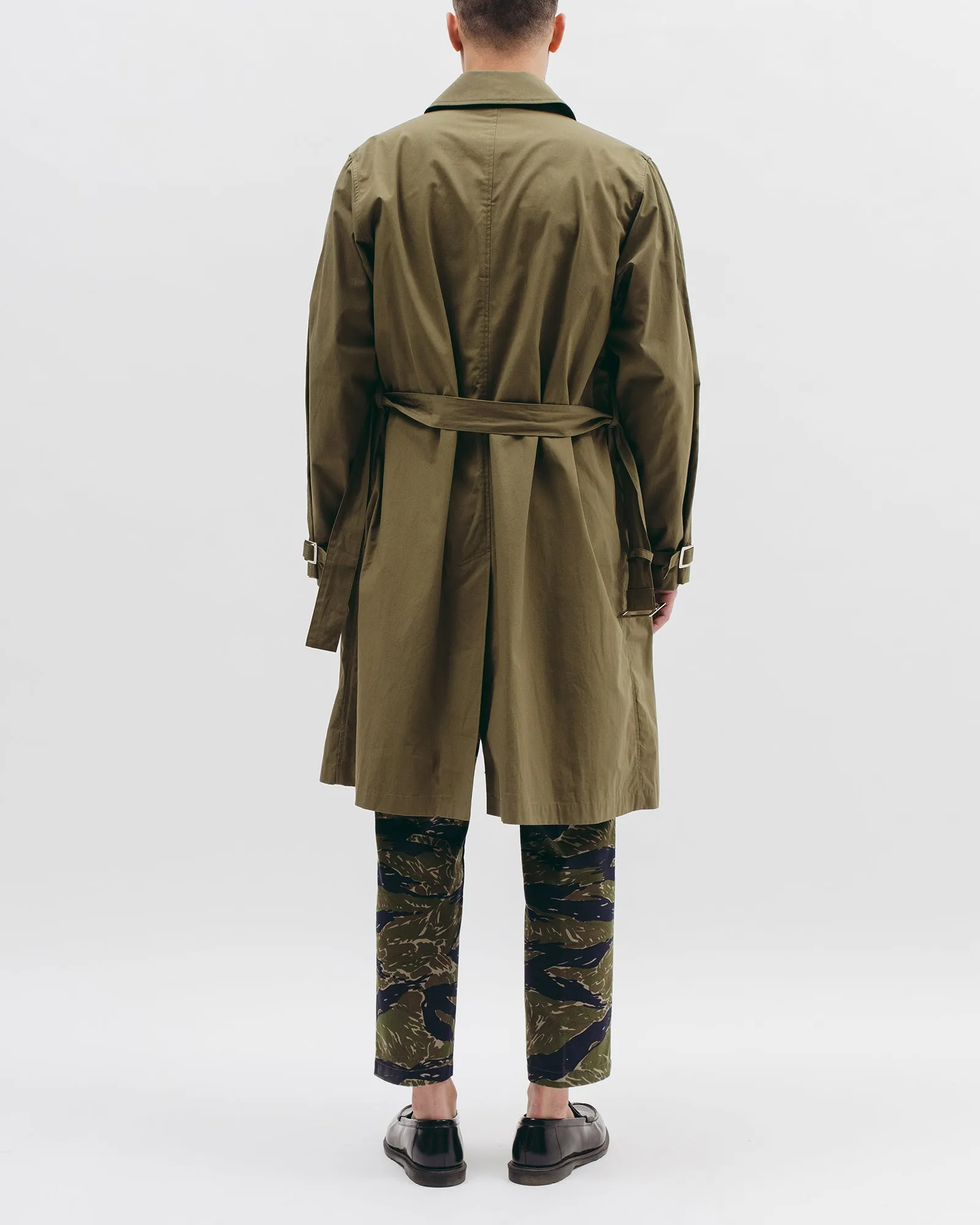 Belted Overcoat - Tropical Green