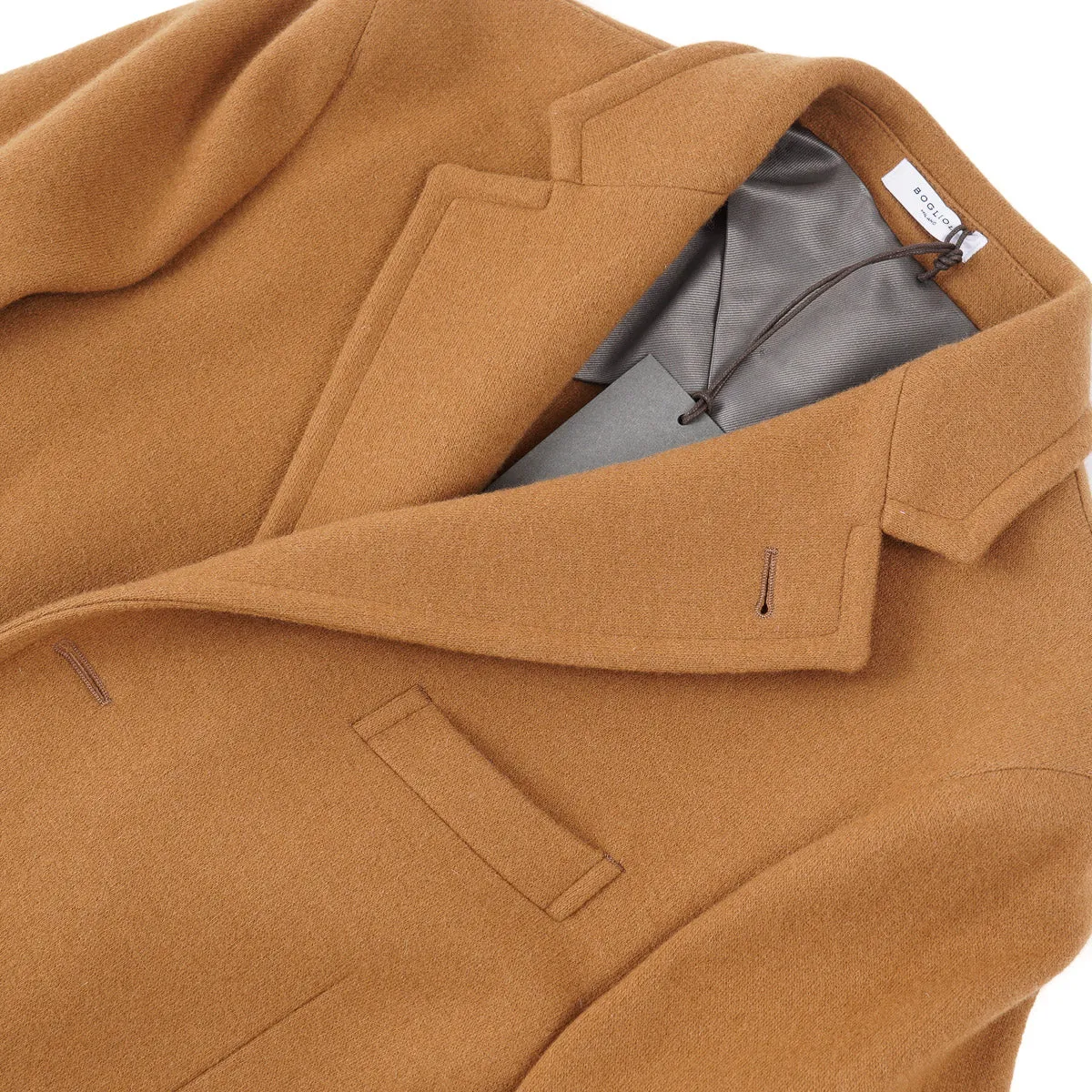 Boglioli Jersey Flannel Cashmere Overcoat