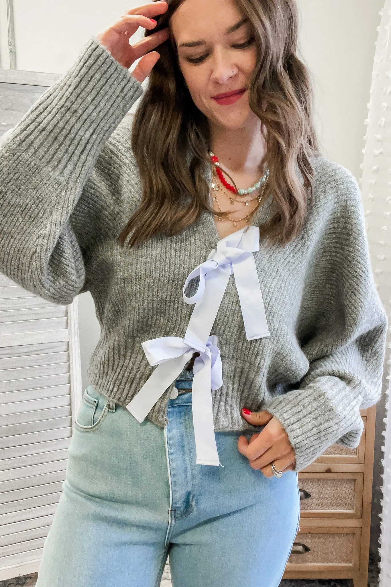 Bow Cardigan