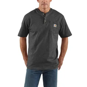 Carhartt Men's Short Sleeve Pocket Henley_Carbon Heather