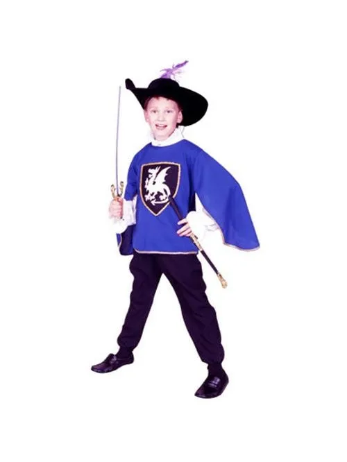 Child's Blue Musketeer Costume