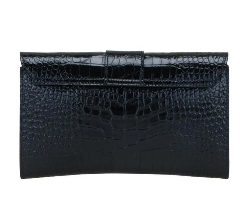 Clutch Patrizia leather clasp