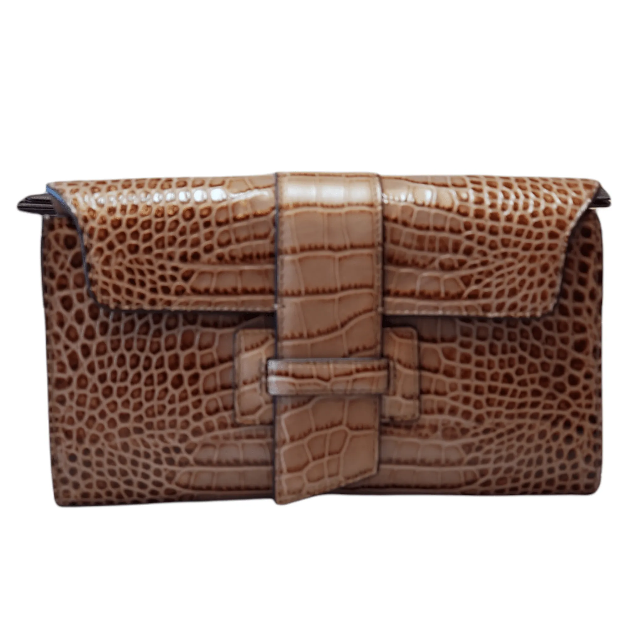 Clutch Patrizia leather clasp