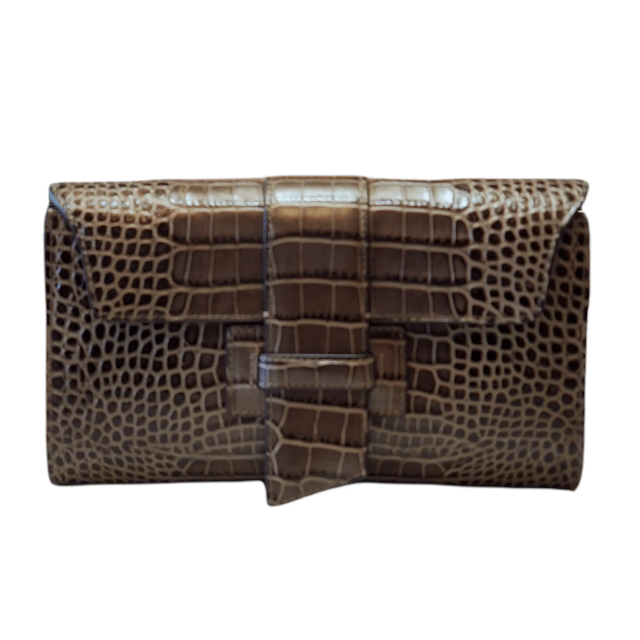 Clutch Patrizia leather clasp