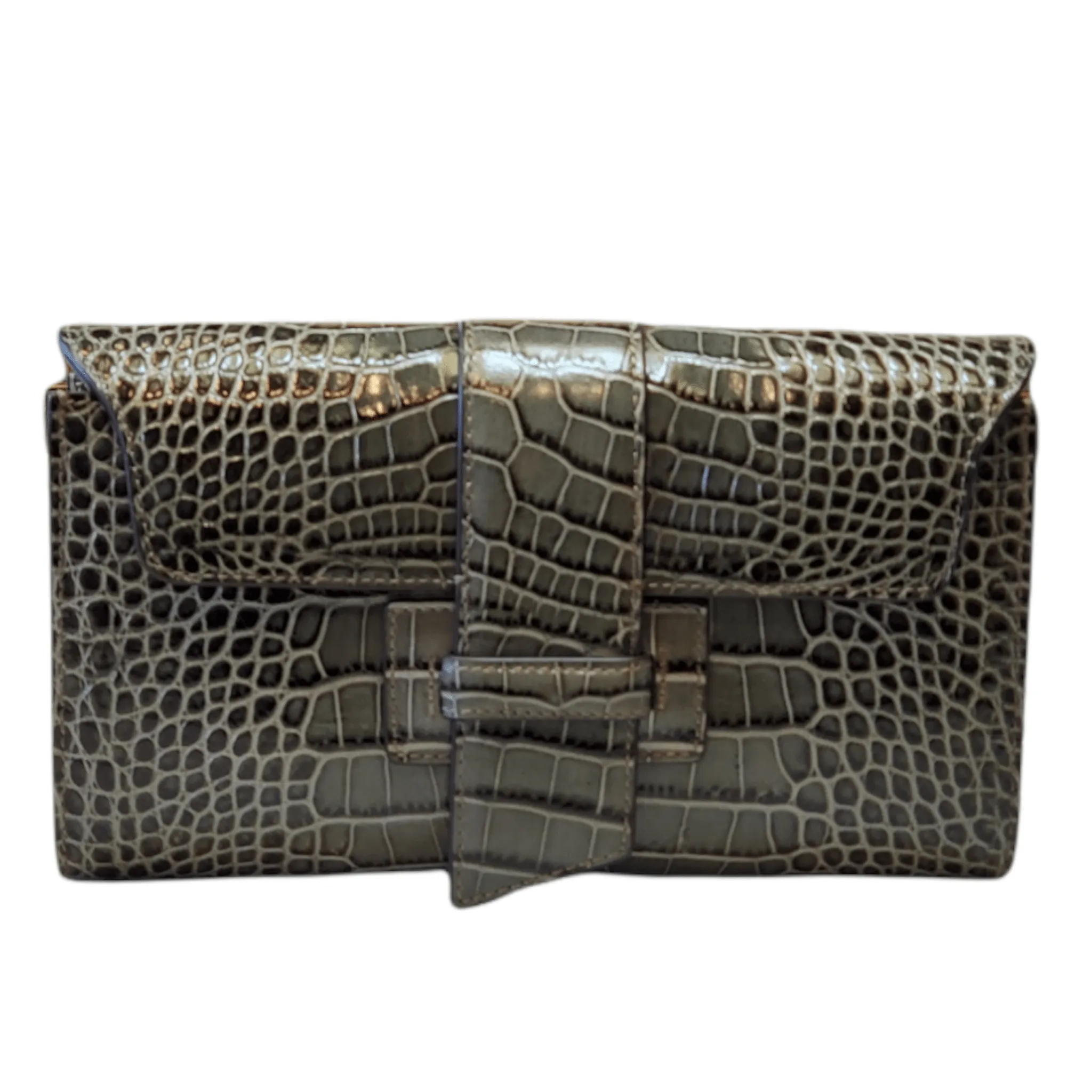 Clutch Patrizia leather clasp