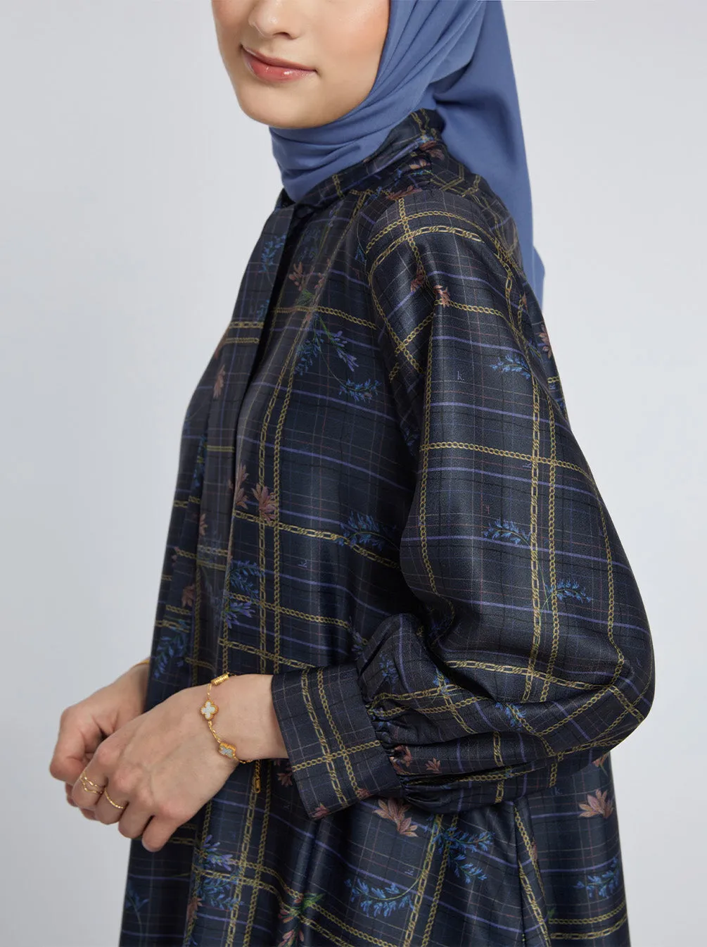 DARA ASYMMETRICAL TUNIC INDIGO