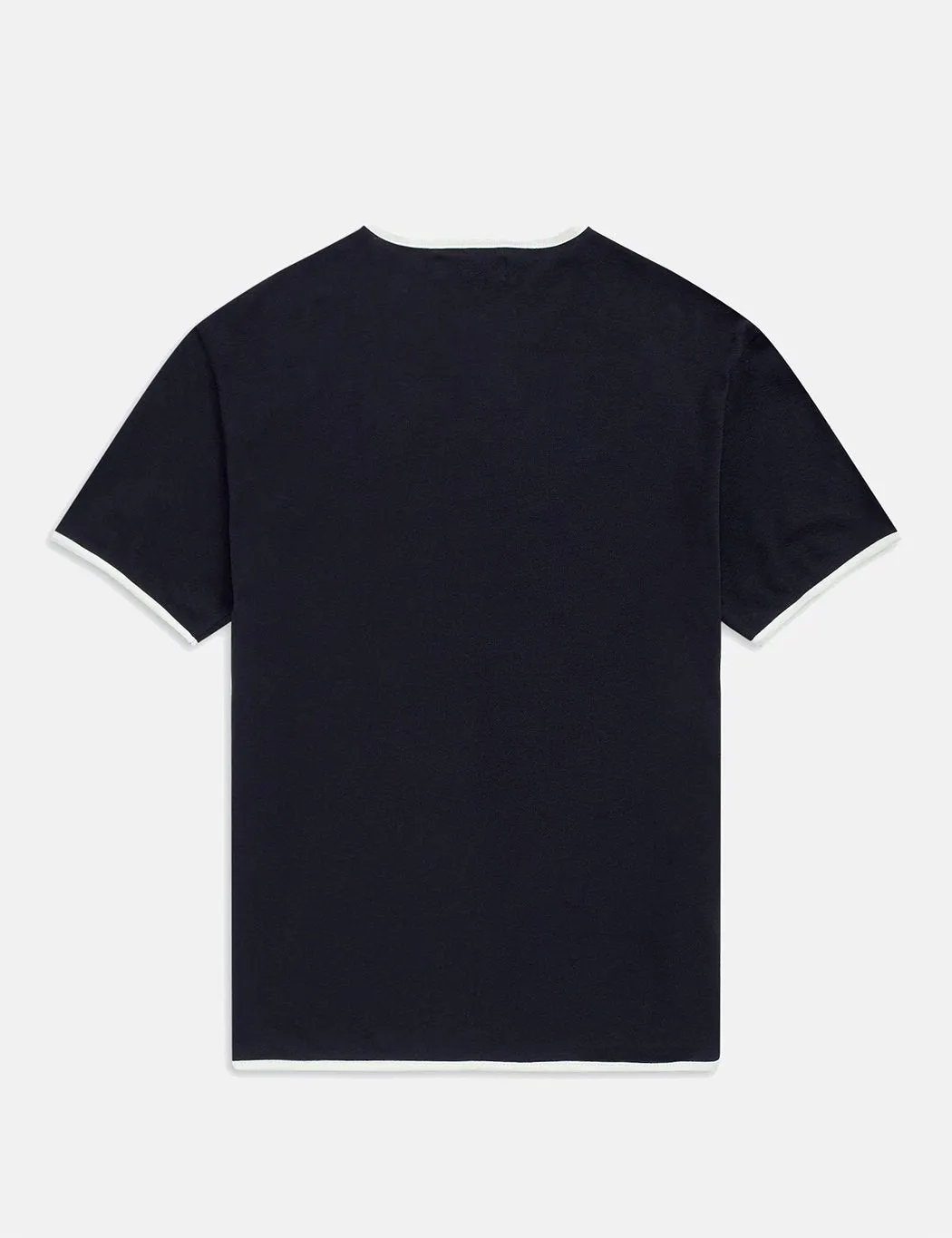 Fred Perry Reissue Henley T-Shirt - Navy Blue