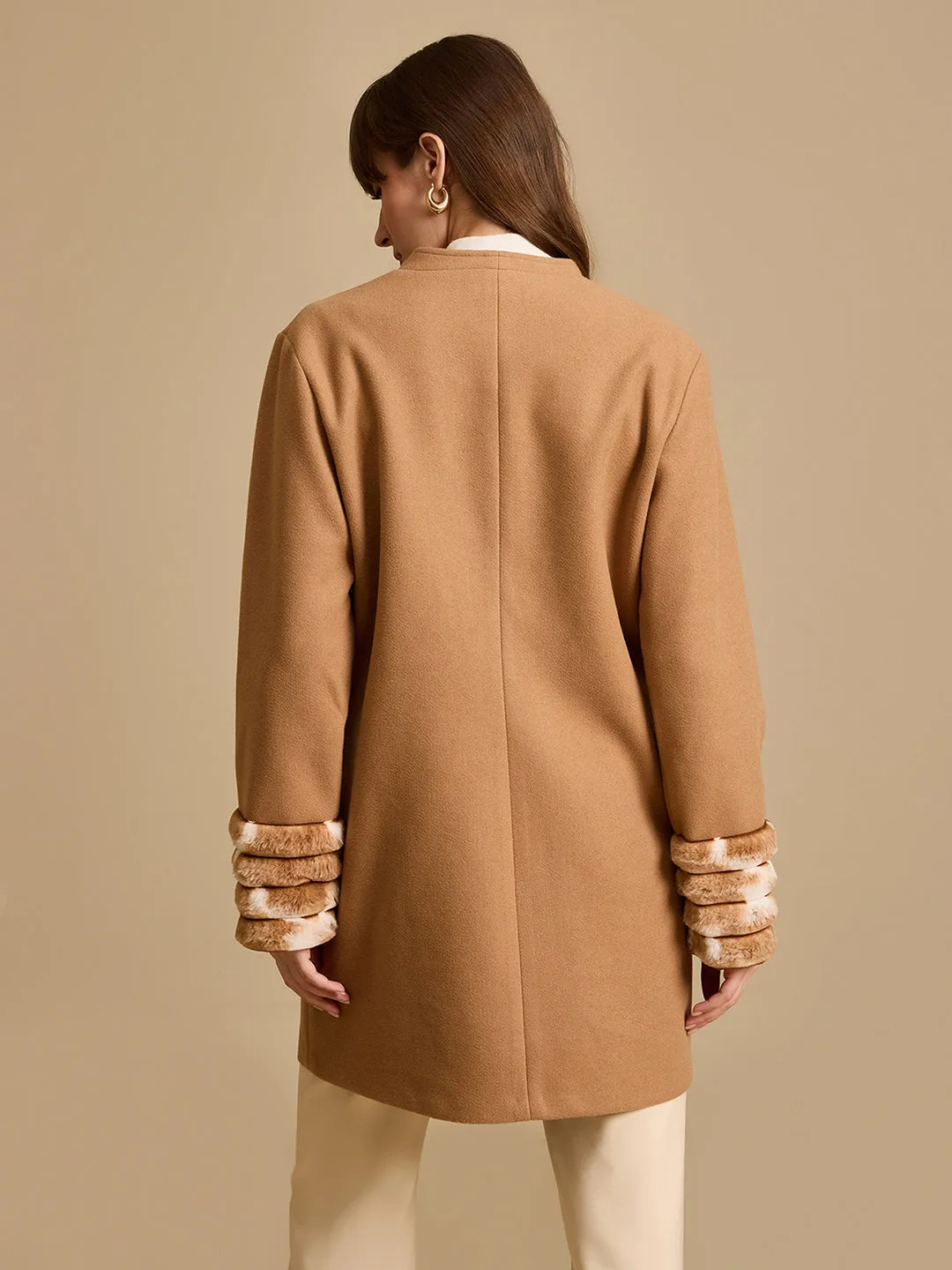 Fur Detail Overcoat