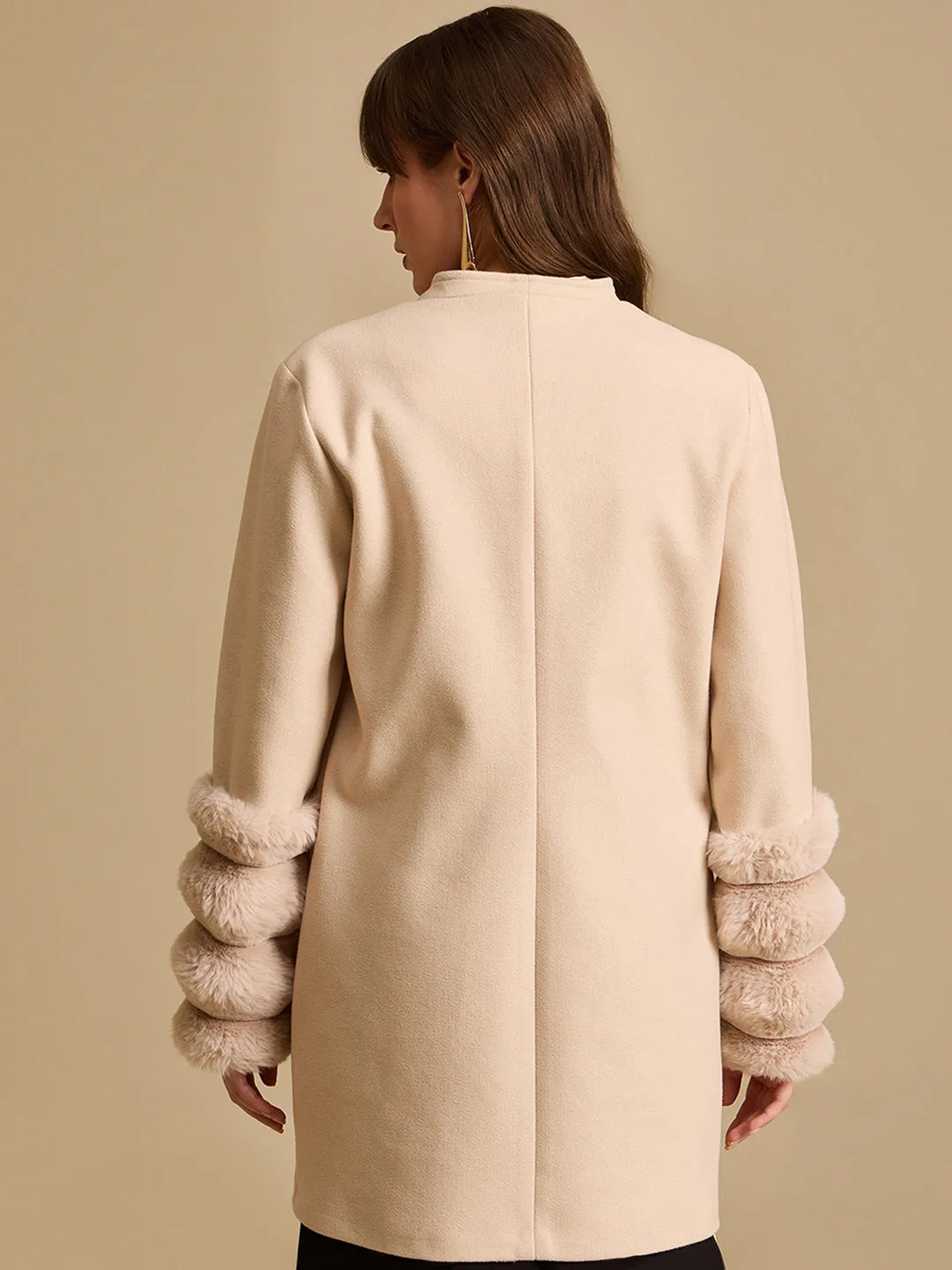 Fur Detail Overcoat