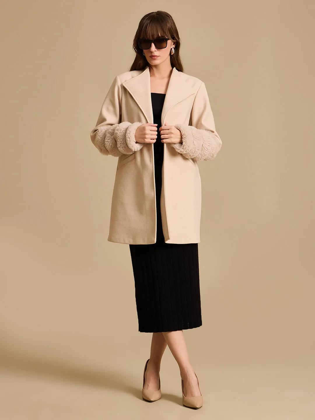 Fur Detail Overcoat