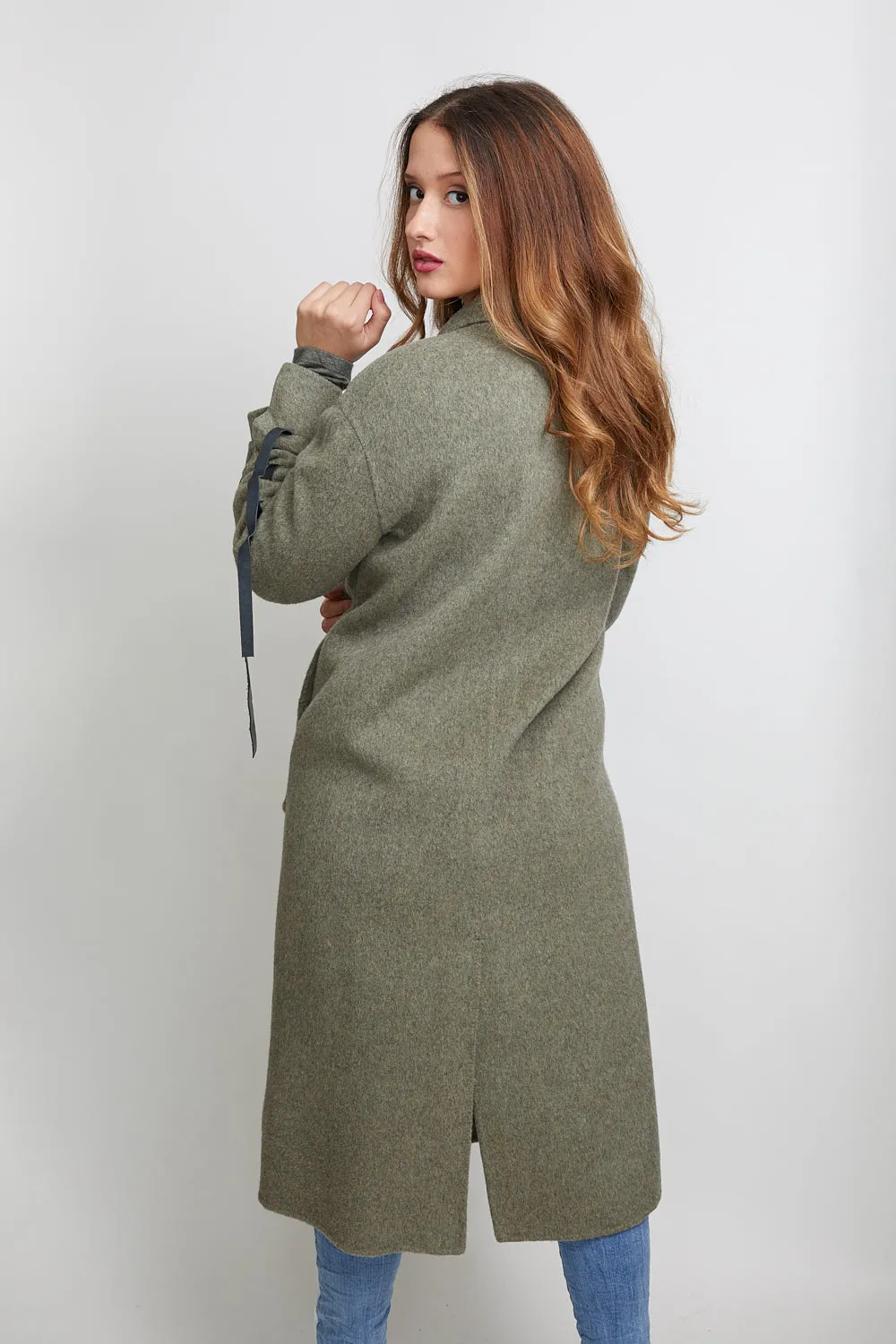 HIGH END - WOOLBLEND ASYMMETRIC OVERCOAT