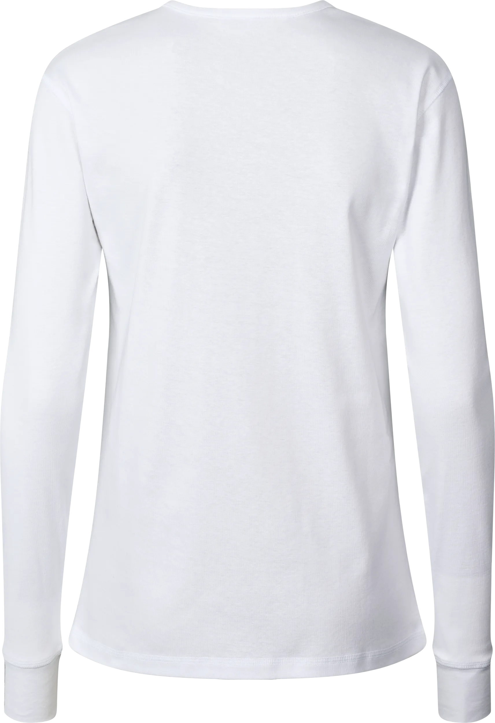 Ida Cotton 1x1 RIB Henley Tee GOTS 243975 - White