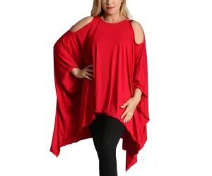 InstantFigure InstaWrap Tunic Shahl with Cold Shoulders 169COTU