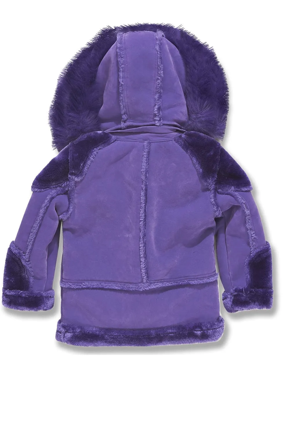 Kids El Jefe Shearling Moto Jacket (Purple)