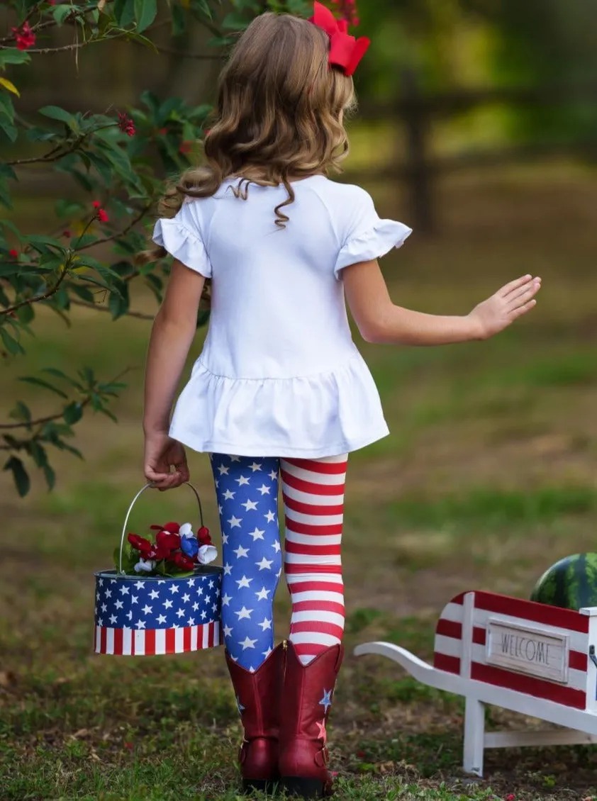 Little Miss America Legging Set