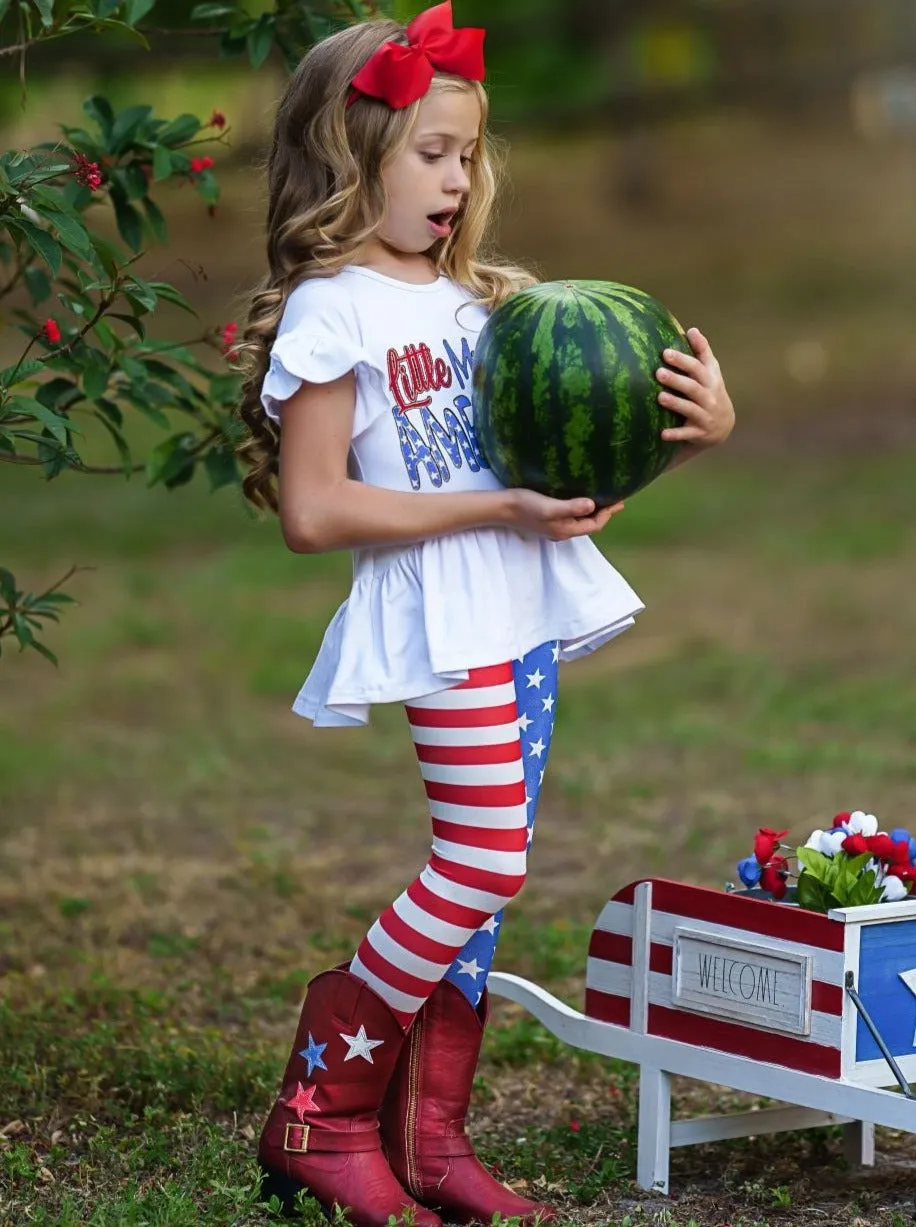 Little Miss America Legging Set