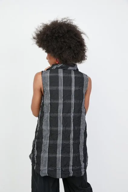 Liv Sale, 108324 Plaid Grid Pattern Mix Tunic, 40% Off Regular Price!