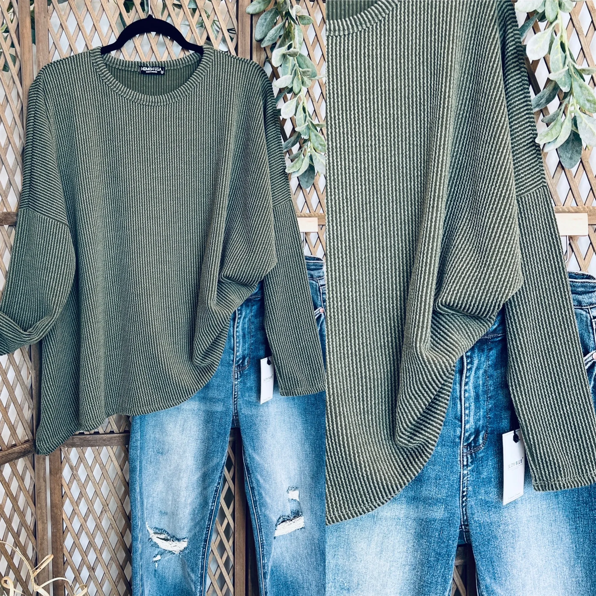 Long Sleeve Tunic: Olive