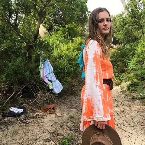 Mandarin Tie-Dye Tunic