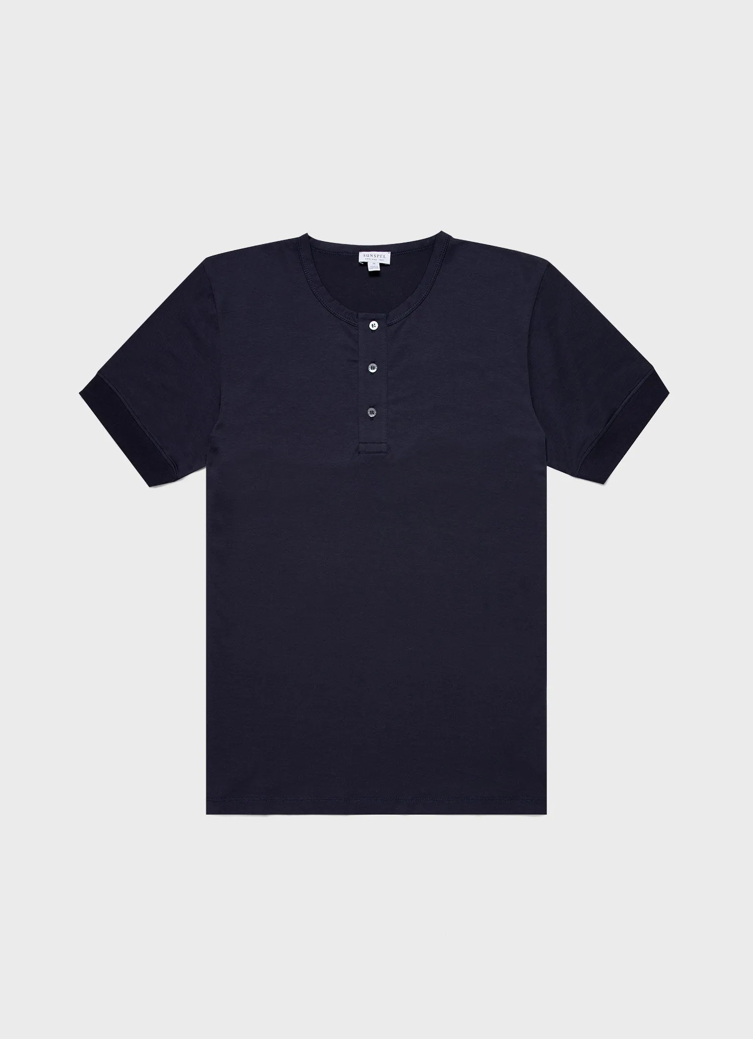 Men's Henley T-shirt in Navy