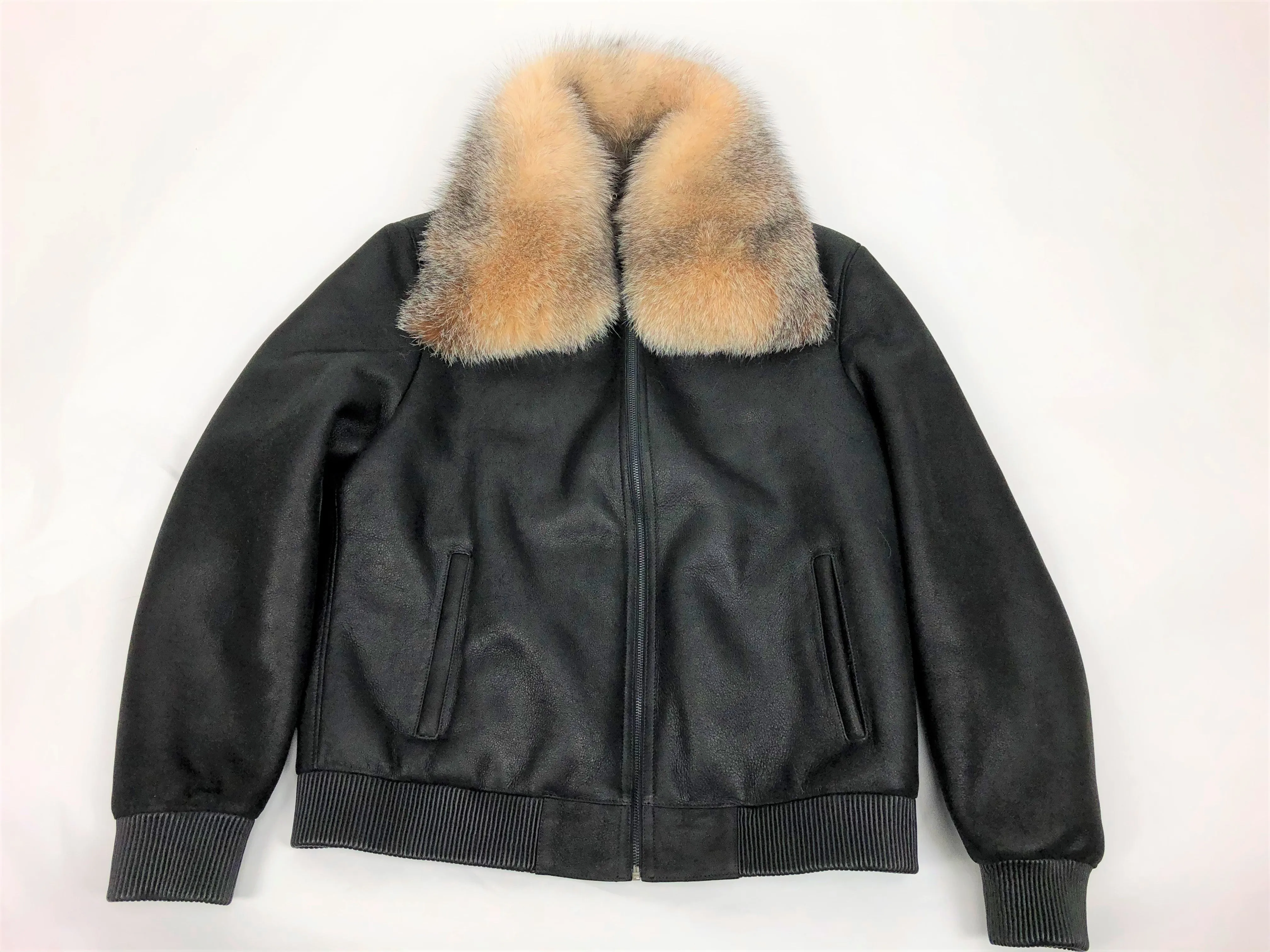 Mens Shearling Baseball Jacket