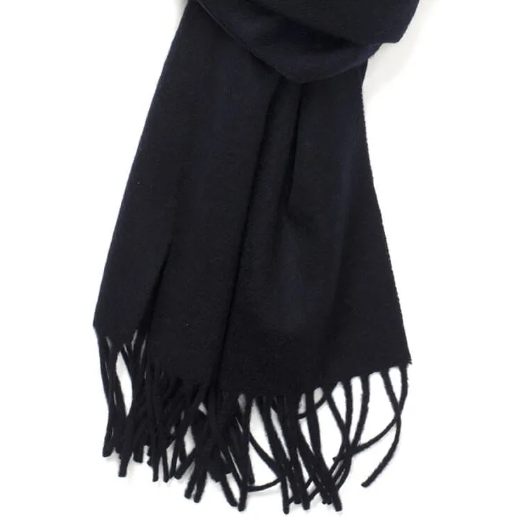 Navy Pure Cashmere Scarf