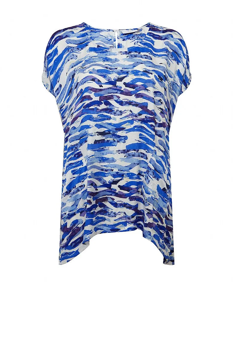 Ocean Print Colleen Tunic - Blue Mix