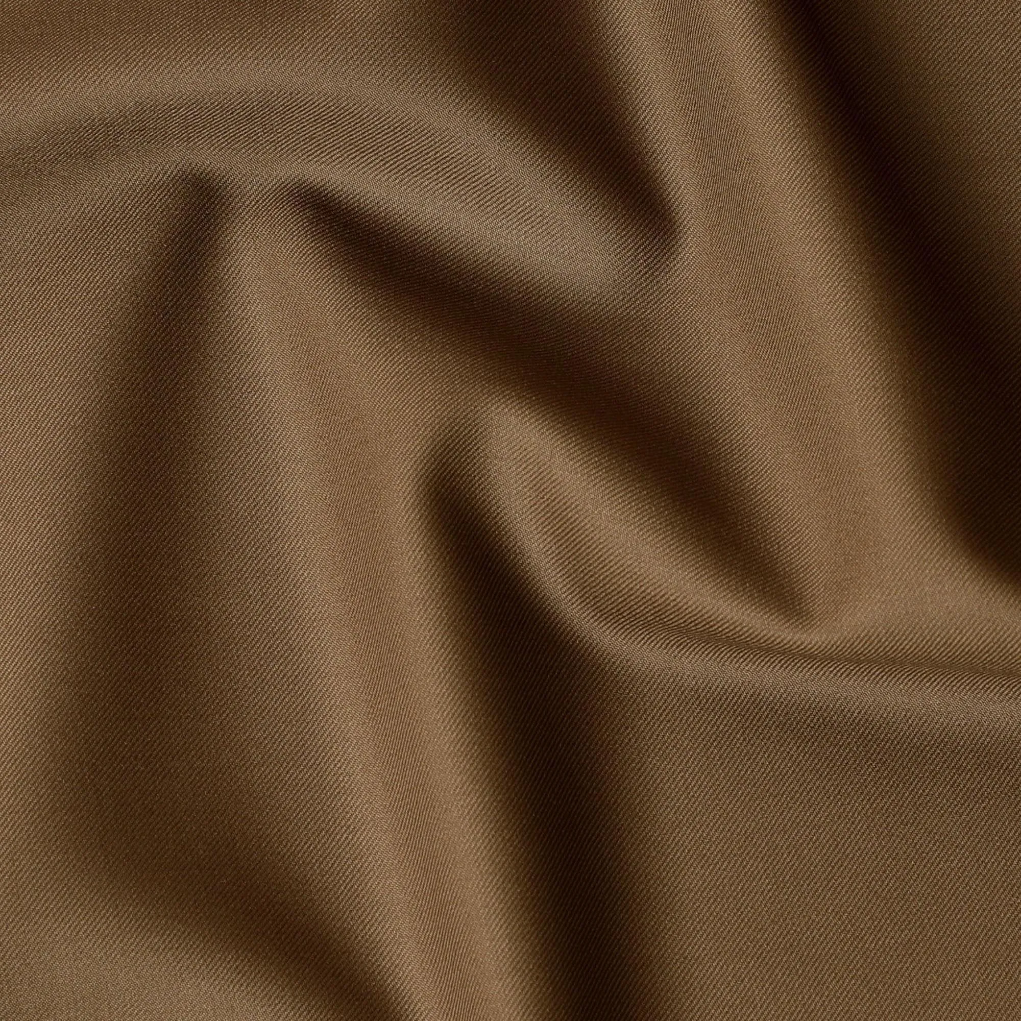 Olive brown plain Premium pure English super 150's all wool suiting fabric-14818