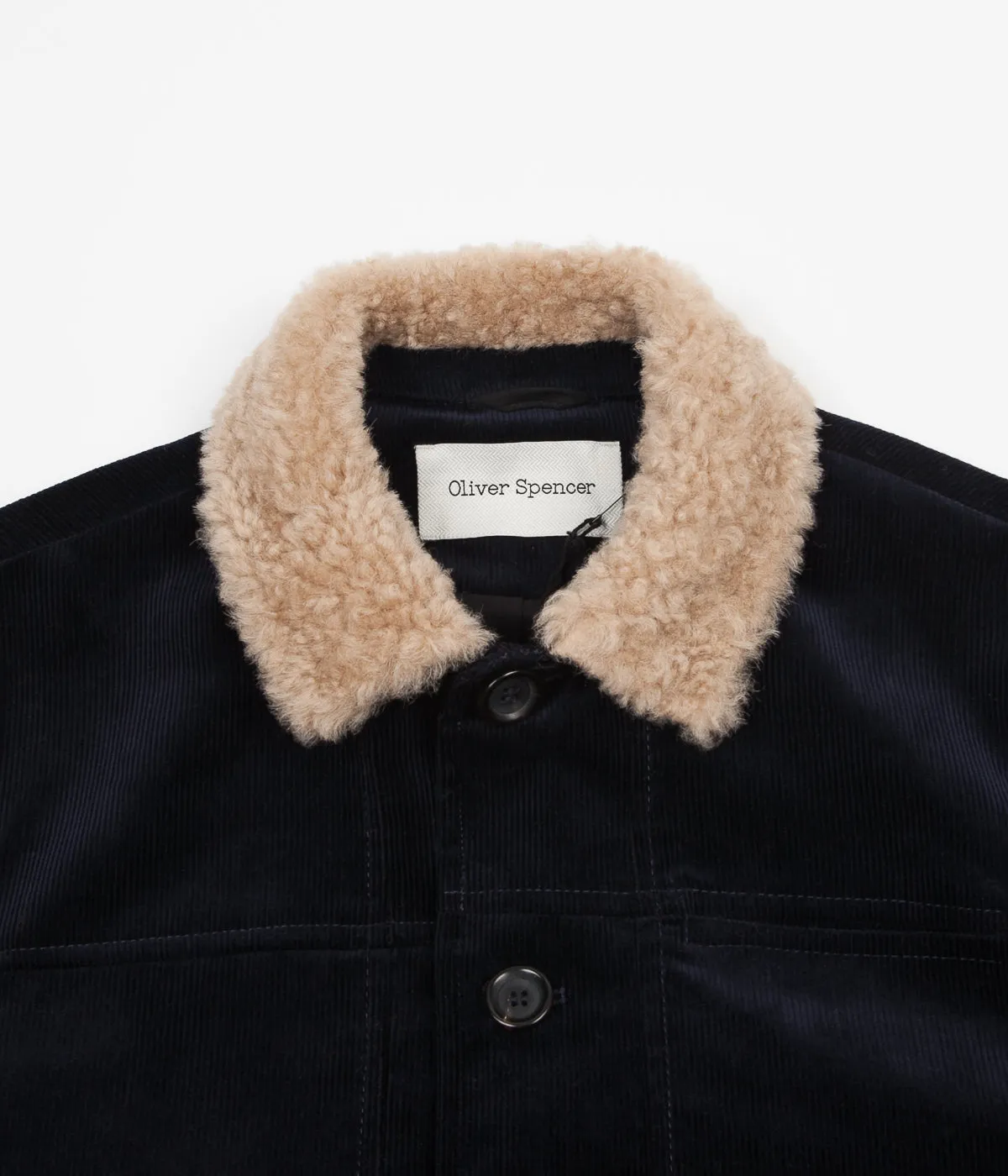 Oliver Spencer Buffalo Jacket - Cord Navy