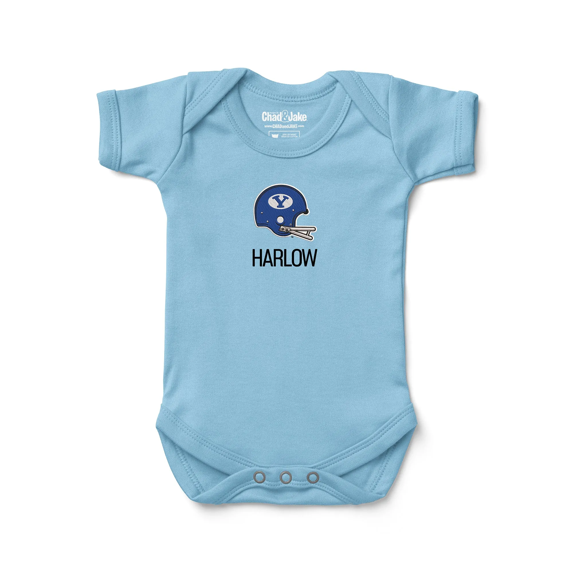 Personalized Brigham Young Cougars Helmet Bodysuit