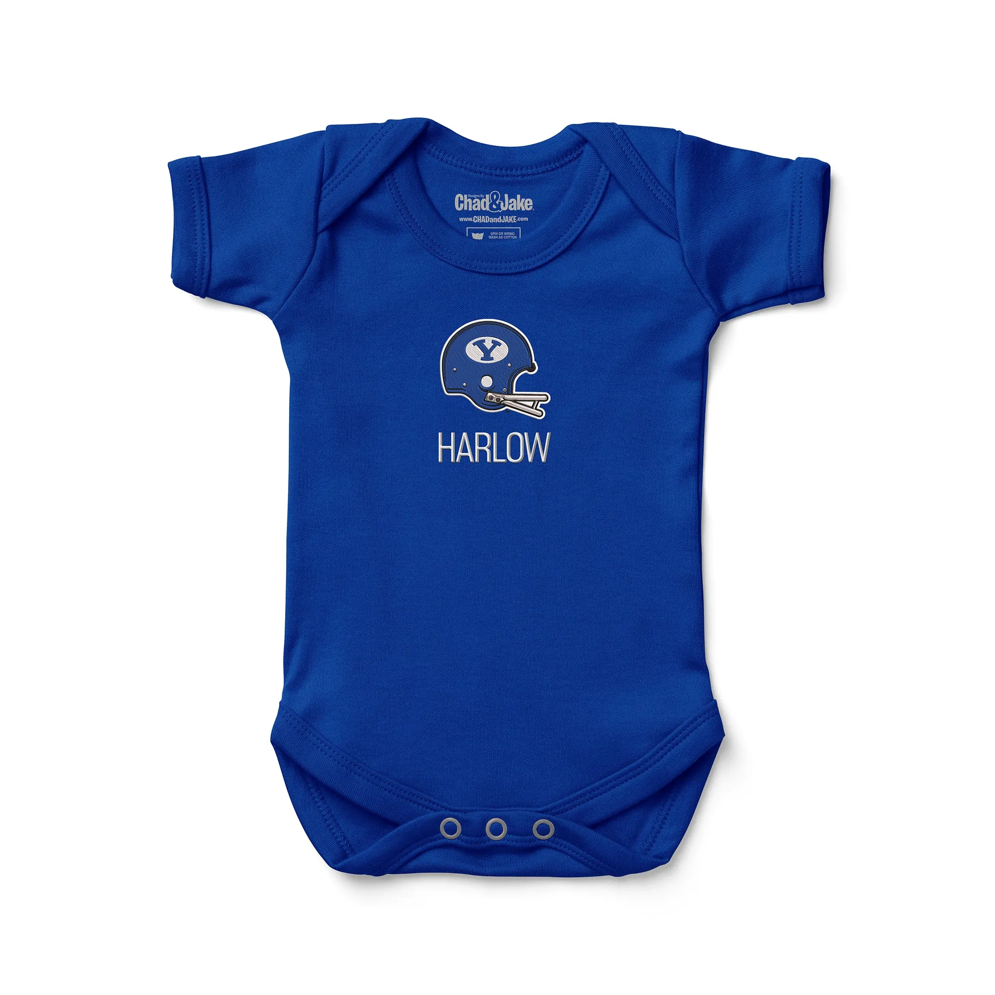 Personalized Brigham Young Cougars Helmet Bodysuit