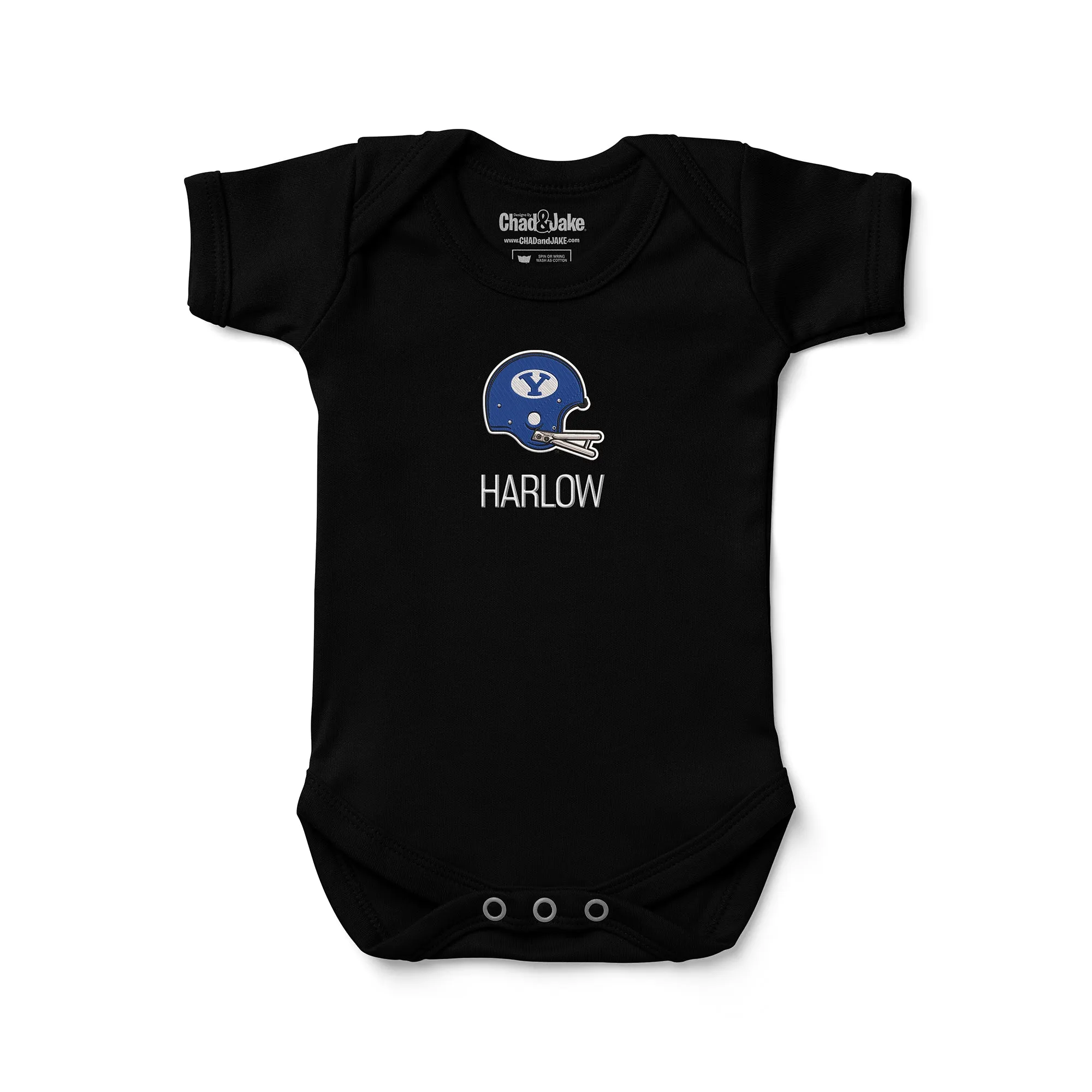 Personalized Brigham Young Cougars Helmet Bodysuit