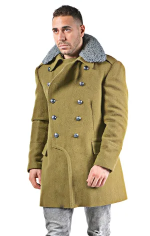 Redesigned Eastern Bloc Military Khaki Overcoat