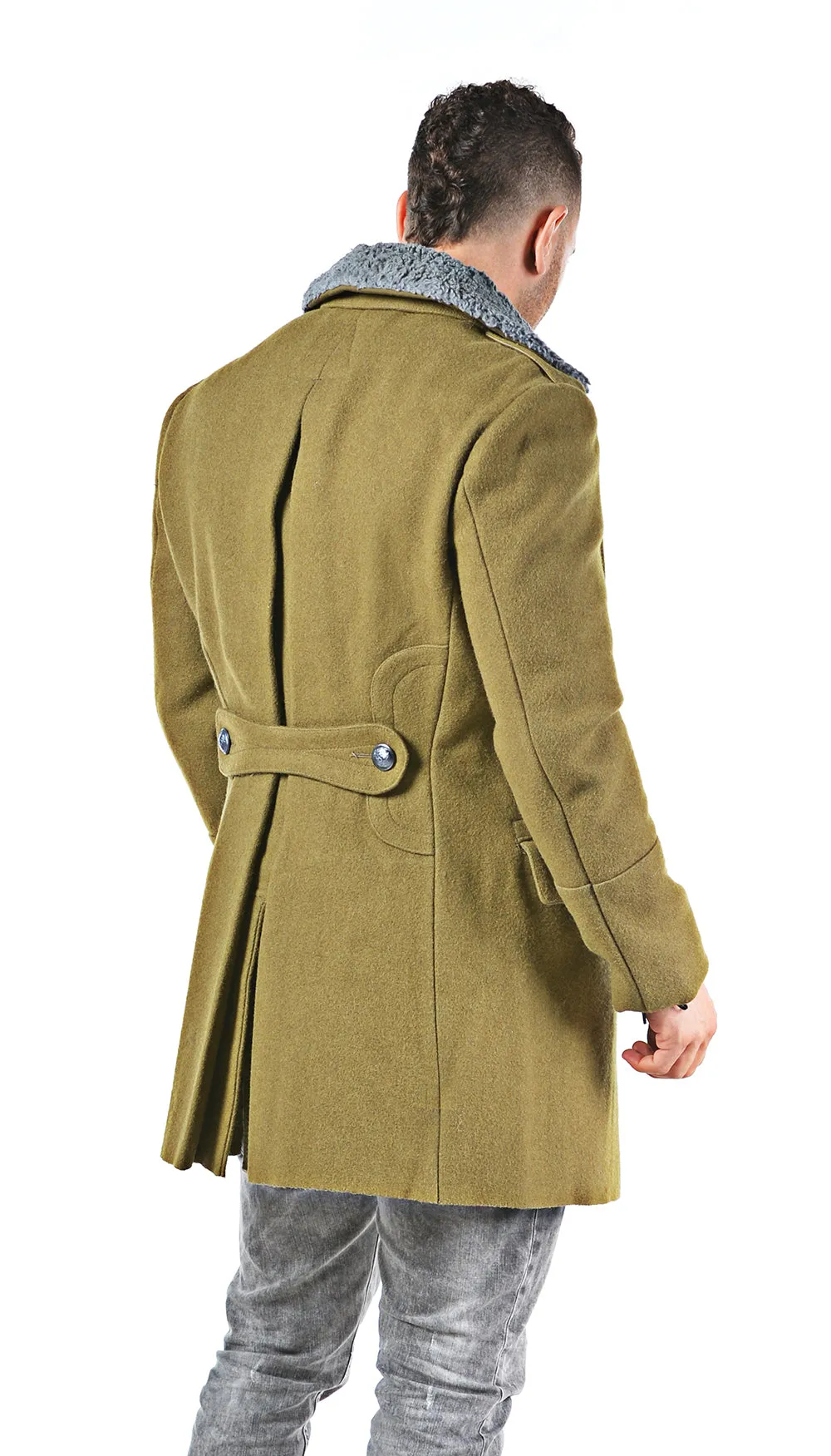 Redesigned Eastern Bloc Military Khaki Overcoat