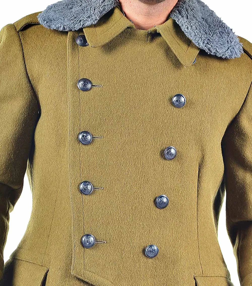 Redesigned Eastern Bloc Military Khaki Overcoat