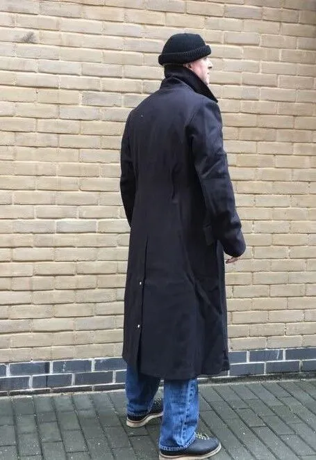 ROYAL NAVY BLUE OVERCOAT NEW