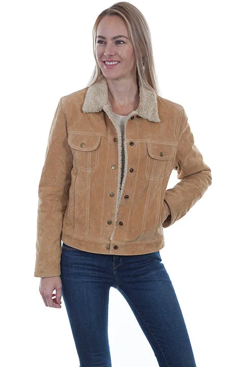 Scully Women's Suede Jacket - L1019  Cinnamon