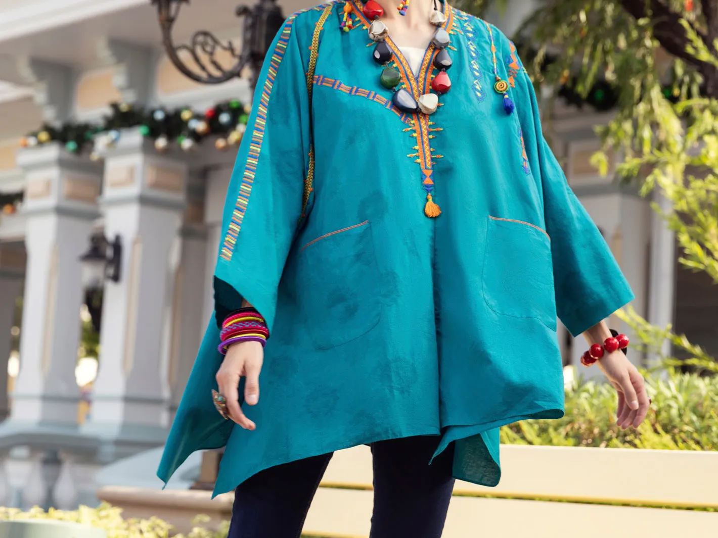 Sea Green Dobby Tunic - ALP-LK-1359