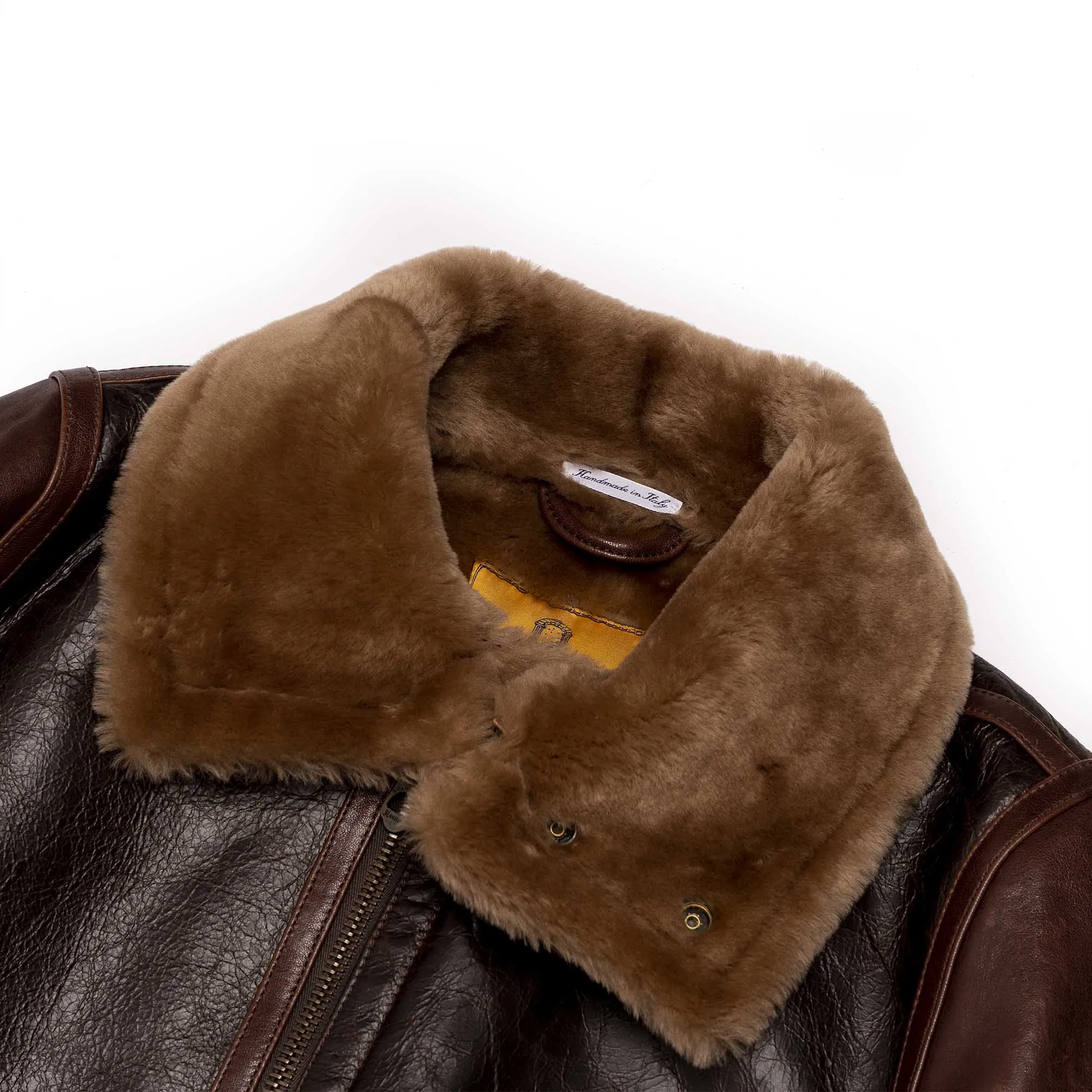 Shangri-la Heritage - "Aviatore" B-3 Seal Brown Shearling Jacket