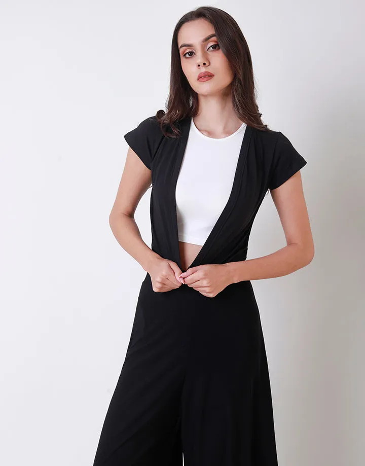 Short Sleeves Crop Overcoat