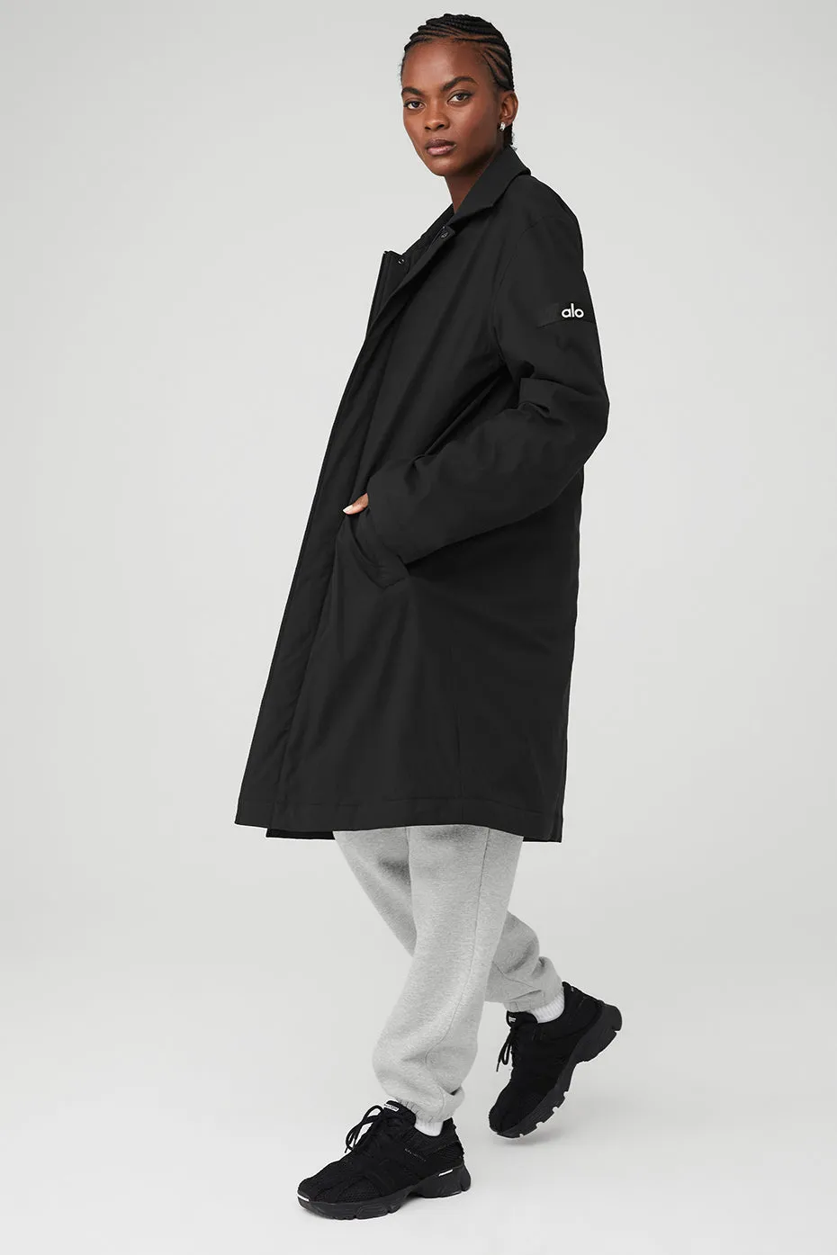 Signature Overcoat - Black