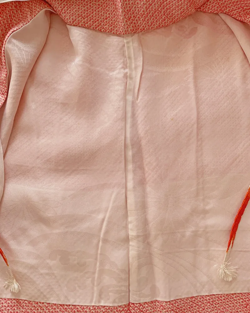 Simple pink Haori Kimono Jacket