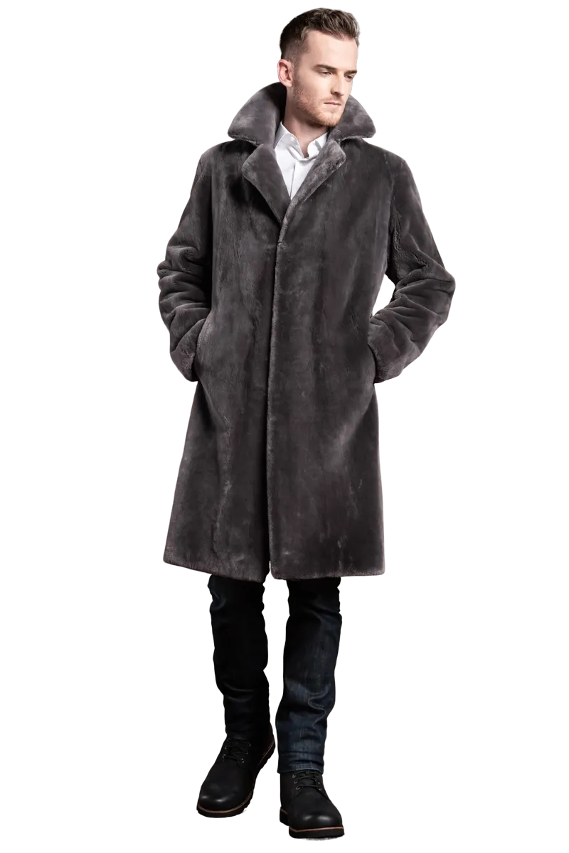 The Hans Men's Sheared Mink Fur Coat