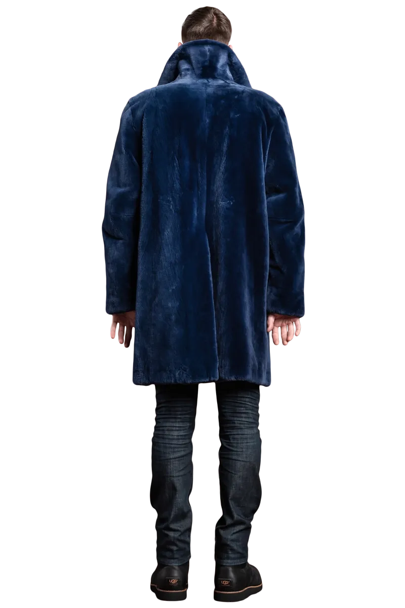 The Hans Men's Sheared Mink Fur Coat